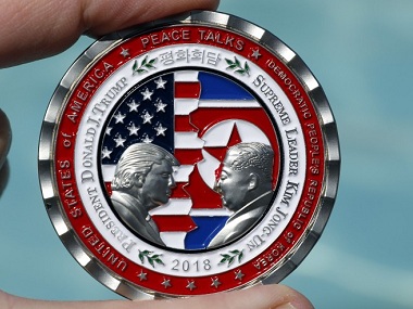 Donald Trump & Kim Jong Un Peace Summit Coin Denuclearization Commemorative 2018